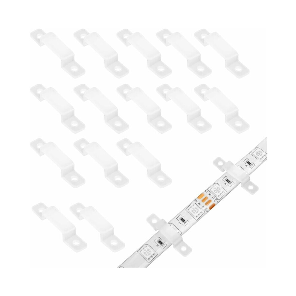 Led Strip Light Mounting Brackets, Self-Adhesive Fixing Clips With Screws Included, Ultra-Thin Waterproof Design For Easy Install, Durable 9358999453934