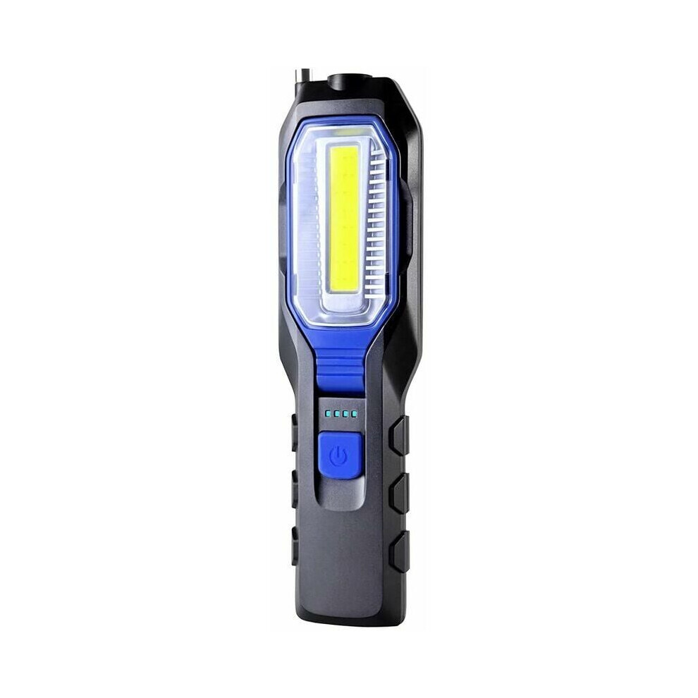 Ergonomic Emergency Repair Lamp, Rechargeable Battery Powered Cob Led Work Light With Led Battery Indicator For Garage, Workshop 9433291841341