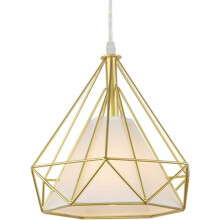 Innovative Design Pendant Light With Diamond Cage, High Quality Iron Materials For Any Modern Space