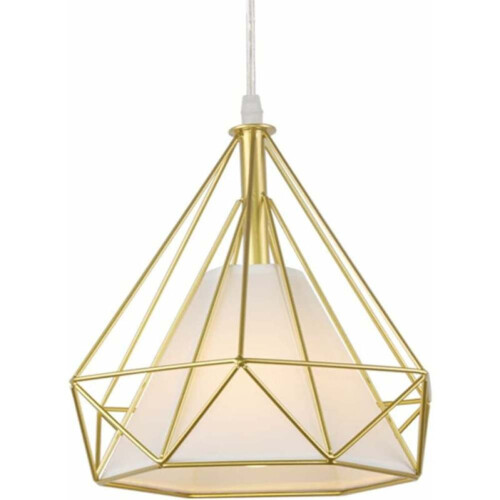 Innovative Design Pendant Light With Diamond Cage, High Quality Iron Materials For Any Modern Space