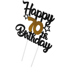 40Stk Zahl Cake Topper 70 Jahre Mit Bunter Kuchen