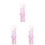 3Stk Rosa Wandbehang Feder Polyester Handmade 2