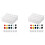 60 Strips Empty Paint Strips Paint Cup Pots Storage Containers Painting Arts Crafts Supplies (5Ml/60Pc) 1