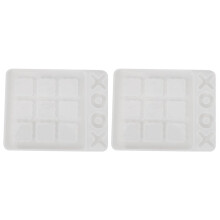 2X Moldes de Resina Tic Tac Toe Juego Tablero de Ajedrez de Silicona XO Molde de Resina Epoxi Artesanía de Bricolaje para Niños Y Adultos