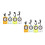 8Stk Kompass Mit Lineal Farbenfroh Outdoor 4