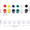 60 Strips Empty Paint Strips Paint Cup Pots Storage Containers Painting Arts Crafts Supplies (5Ml/60Pc) 6