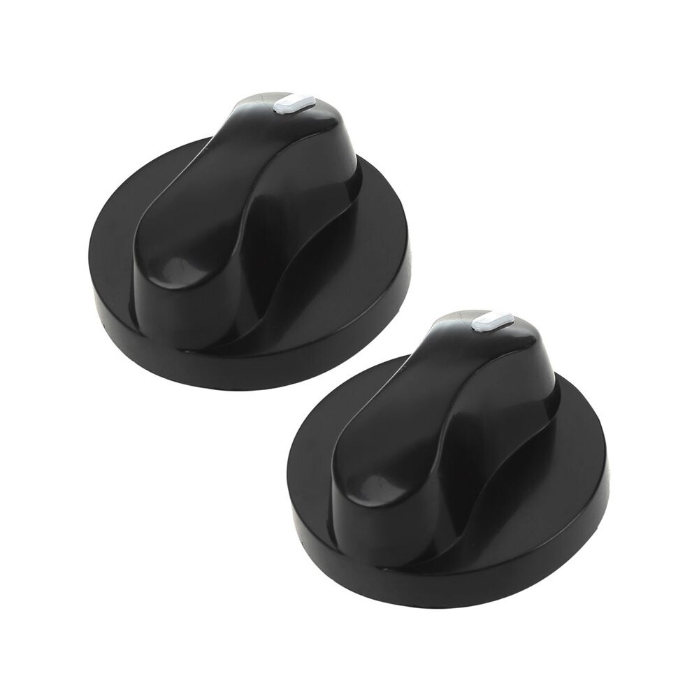 2X Plastic Kitchen Gas Stove Stove Oven Control Rotary Knob Black 6032636675189