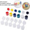 60 Strips Empty Paint Strips Paint Cup Pots Storage Containers Painting Arts Crafts Supplies (5Ml/60Pc) 2