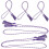 25Stk Abschluss Cord Mit Quasten Polyesterparty Deko 2
