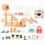 3Sets Plastik Katzenfiguren Spielset Pädagogisch Kinder 1