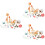 3Sets Plastik Katzenfiguren Spielset Pädagogisch Kinder 7