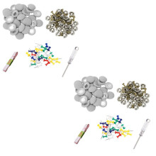 120Pcs DIY Roof Lining Repair Kit Fix Sagging Headliner Pin Buckle Screw No Glue for Truck/Car Screw Ceiling Repair Gray