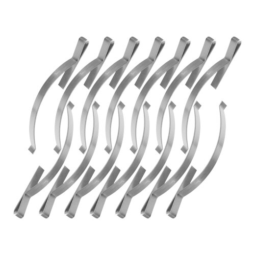 200Stk Silberne Fenstersicherungs Clips Spannfeder Eckhalter 2