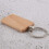 200 Blank Wooden Keychain Rectangular Engraving Key ID Can Be Engraved DIY 2