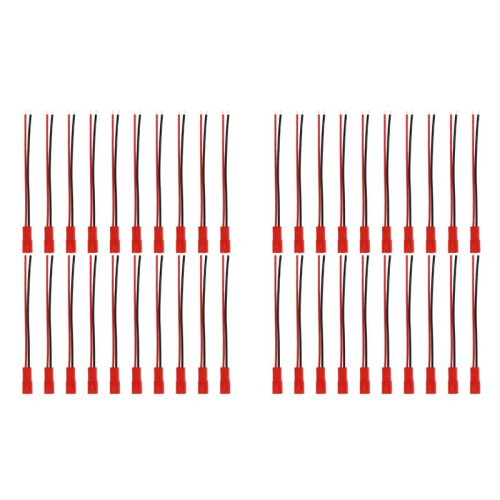 20 Pairs Jst Plug Connector Rc Lipo Battery Male/Female