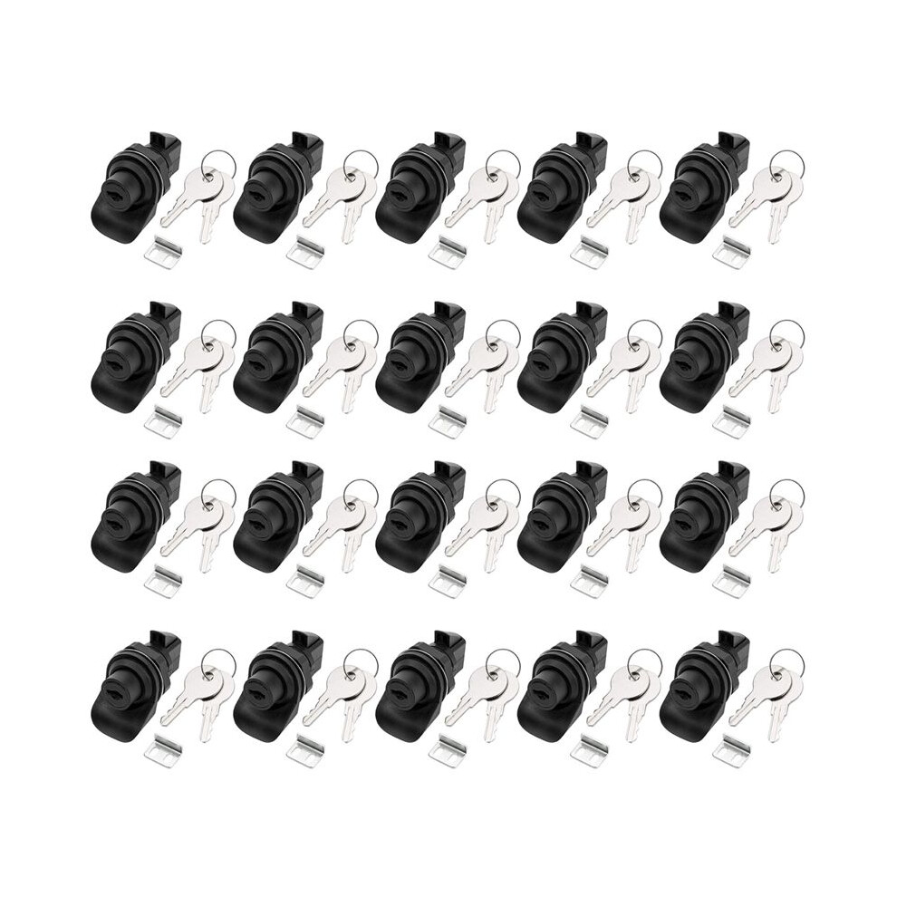 20 Set Locking Push Button For Marine Boat Radio Box, Tool Box, Electronic Box, Motorcycle Glove Box Lock. 6031539849178