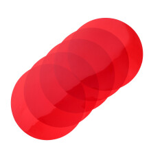 25St Warm Lichtfilm Pet Donkerrood, Universele DIY Verlichting Sticker