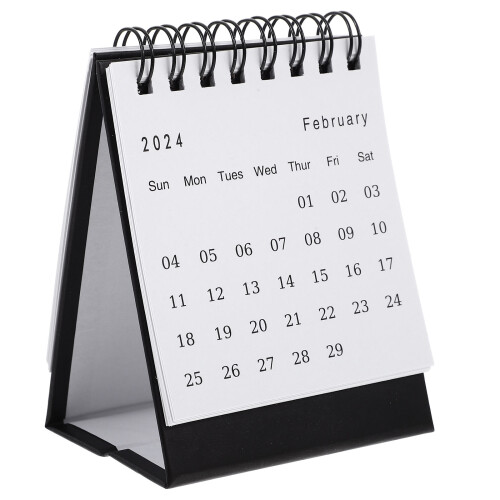 3St Staande Desk Kalender 2023-2024 Multi Kleur Flip