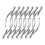 200St Rvs Raamhor Clip Set, , Stevige Houdclips Voor 3