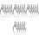 200St Rvs Raamhor Clip Set, , Stevige Houdclips Voor 5