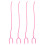 4St Flexibele Roze PVC Stethoscoop Met Helder Geluid 1