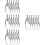 200St Rvs Raamhor Clip Set, , Stevige Houdclips Voor 9