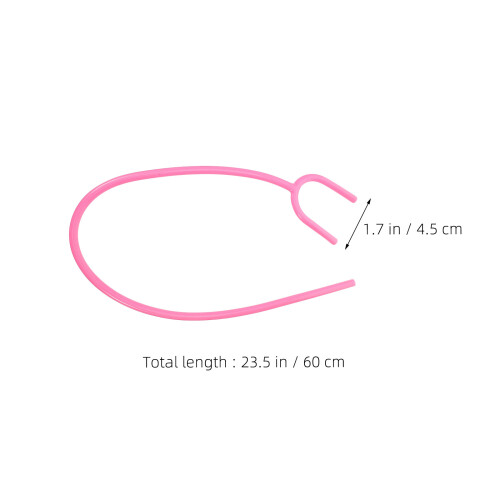 4St Flexibele Roze PVC Stethoscoop Met Helder Geluid 1