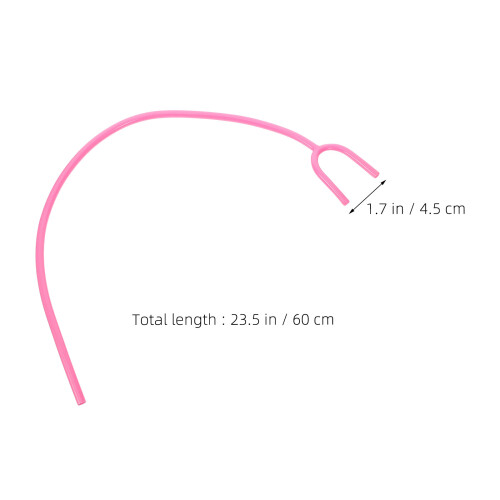4St Flexibele Roze PVC Stethoscoop Met Helder Geluid 2
