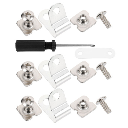 4Sets Dubbele Sport Helm Vervangingsset Schroeven Clips 2