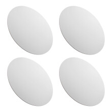 8St Ronde Canvasdoeken Wit - Mini Stretcht Panel Voor Schilderen