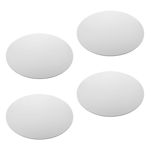 8St Ronde Canvasdoeken Wit - Mini Stretcht Panel Voor Schilderen 2