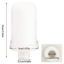 Cartouches de Filtre à Eau de Robinet, Hima Paquet de 4 8 Couches de Nettoyage Universel Filtre En Céramique de Terre de Diatomée de Mer Profonde