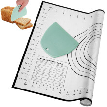 2Sets Flexibles Silikon Backset Mit Rutschfester Matte Und Teigschaber