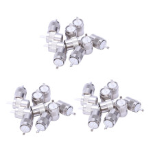 30Pcs Connector UHF Male PL259 Plug Solder RG8 RG213 LMR400 7D-FB Cable Silver