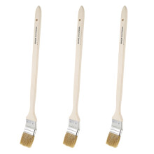 3X 2 Inch Wide Wooden Handle Metal Ferrule Faux Bristle Radiator Brush