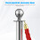 4St Multifunctionele Gouden Rope Hooks En Eindkappen Van Aluminium 6
