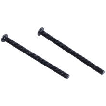 M3 x 45mm Alloy Steel Hex Socket Button Screws Black 40 Pcs