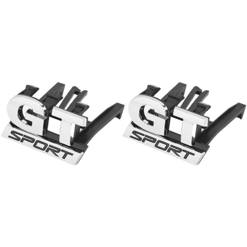 2X Grill Auto Emblem für  MK5 Wagen Chrom ABS Abzeichen
