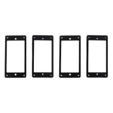 4Pcs Flat Humbucker Pickup Mounting Ring Frame ABS for Electric Guitar