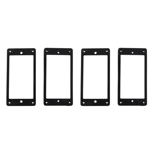 4Pcs Flat Humbucker Pickup Mounting Ring Frame ABS for Electric Guitar
