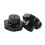 M8 x 50mm Diameter Thread Clamping Star Knob Black Replacement 4Pcs 4