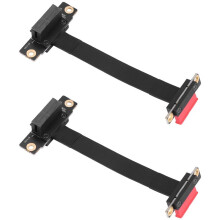 2X Cavo Riser PCIE X1 Dual 90 Gradi Ad Angolo Retto PCIe 3.0 Cavo di Prolunga X1 Un X1 8 Gbps Scheda Riser PCI Express 1X - 10CM
