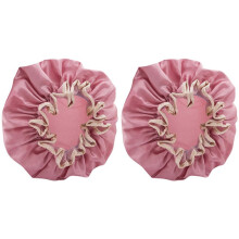 2X Double-Layer Shower Cap Women's Hat Bathing Long Hair Bathing Headgear Hair Cover Oil Fume Dry Hair Cap