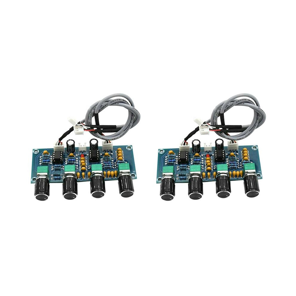 2X Xh-A901 Ne5532 Tone Board Preamp Pre-Amp With Treble Bass Pre-Amplifier Board 6032784107433