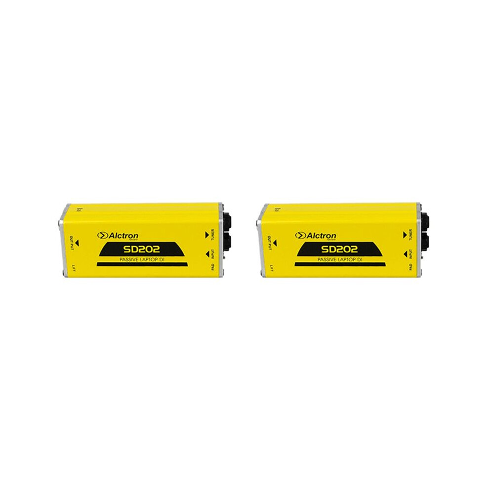 2X Alctron Sd202 Passive Di Box Impedance Conversion Di Box Electric Guitar Direct Connection Box Effect 4713767922404