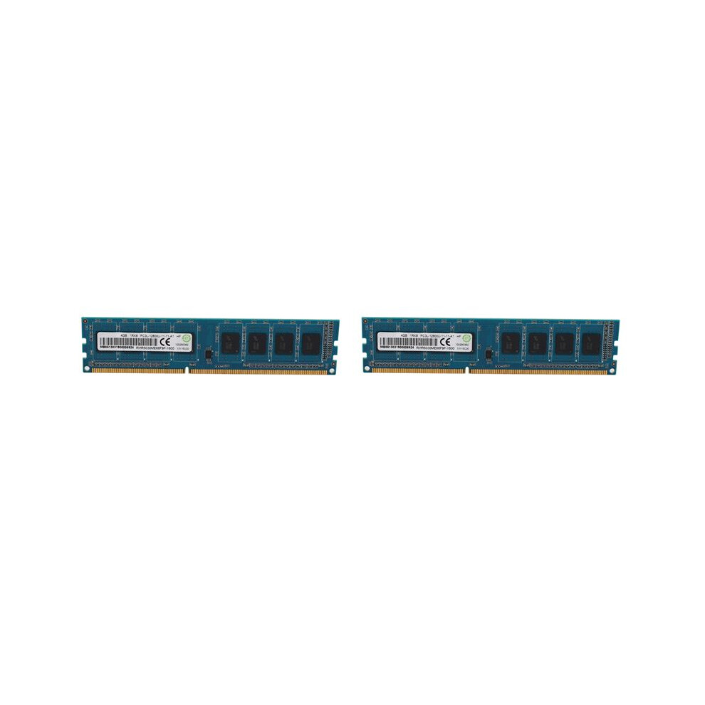2X Ddr3 4Gb Desktop Memory 1Rx8 Pc3l-12800U 1600Mhz 240Pins 1.35V Cl11 Dimm Ram For Motherboard 6031478605873