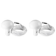 2X Ship GPS Active Marine Navigation Antenna 10M BNC Male Plug Connector