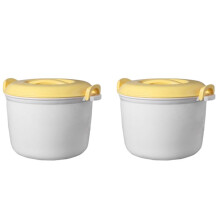 2X Microwave Oven Rice Cooker Multifunctional Steamer 2800Ml Insulation Lunch Box Steaming Utensils for Microwave