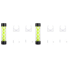 2pcs 200mm Water Cooling PC Water Tank Computer Water Cooling Tank with G1/4 Thread for PC Computer Cooler(Green)