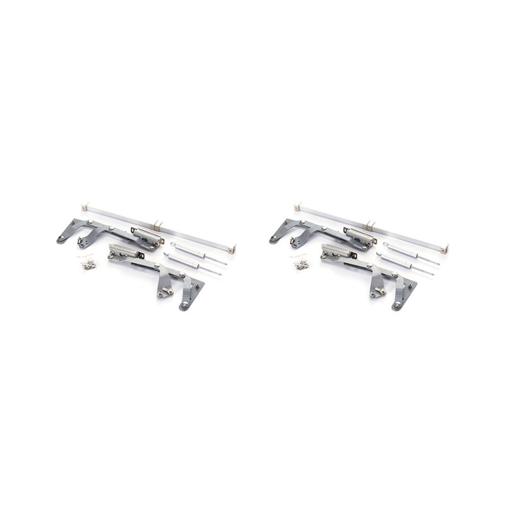 2X Air Operated Hinge  the Vertical Lift,Translational Pneumatic Turning Bracket,Home Furniture Hardware,Fittings